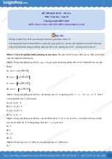 Đề thi học kì 2 Toán 10 - Đề số 6